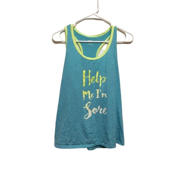 Athletic Works Women Racer Tank Size L Light Blue Polyester sku11 - Picture 1 of 5